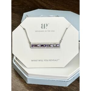 Bomb Party RBP8848 That's The One Dark Purple Topaz Cubic Zirconia Rhodium